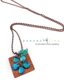 teardrop-bead-flower-copper-tag-boho-necklace